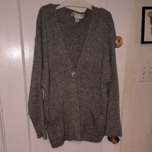 Brazeau Tricot | Elegant Gray Women's Cardigan